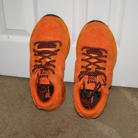 NEW! size 8.5/39 JUST CAVALLI Ladies Orange Fuzzy sneakers - Picture 6 of 15
